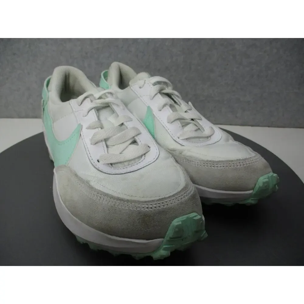 Nike Waffle Debut Womens Sz 6 White Green Mint Shoes Sneakers
